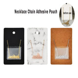 50 Pack Chain Holder Adhesive Pouch Necklace Packaging TLO173