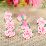 50pc 13mm Resin Rose Flowers Beads Diy Jewelry Making