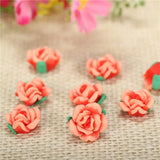 50pc 13mm Resin Rose Flowers Beads Diy Jewelry Making