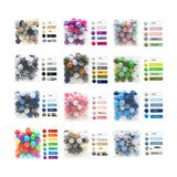 50pc Silicone Loose Baby Bead 12mm Chewable Teething Pacifier Chain Bracelet BPA