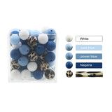 50pc Silicone Loose Baby Bead 12mm Chewable Teething Pacifier Chain Bracelet BPA