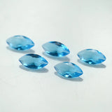 50pcs Marquise Shape Loose Glass Stone Red Green 1.5x3~8x16mm