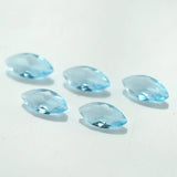 50pcs Marquise Shape Loose Glass Stone Red Green 1.5x3~8x16mm