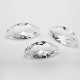 50pcs Marquise Shape Loose Glass Stone Red Green 1.5x3~8x16mm