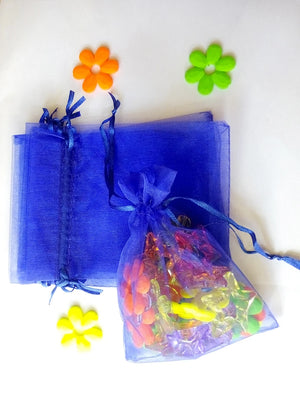 50pcs 10*15cm Royal Organza Gift Bag Drawstring Pouch