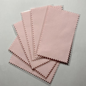 50pcs Silver Polish Cloth Cleaning Jewelry Wiping Opp Bags 10*6.5cm