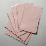 50pcs Silver Polish Cloth Cleaning Jewelry Wiping Opp Bags 10*6.5cm