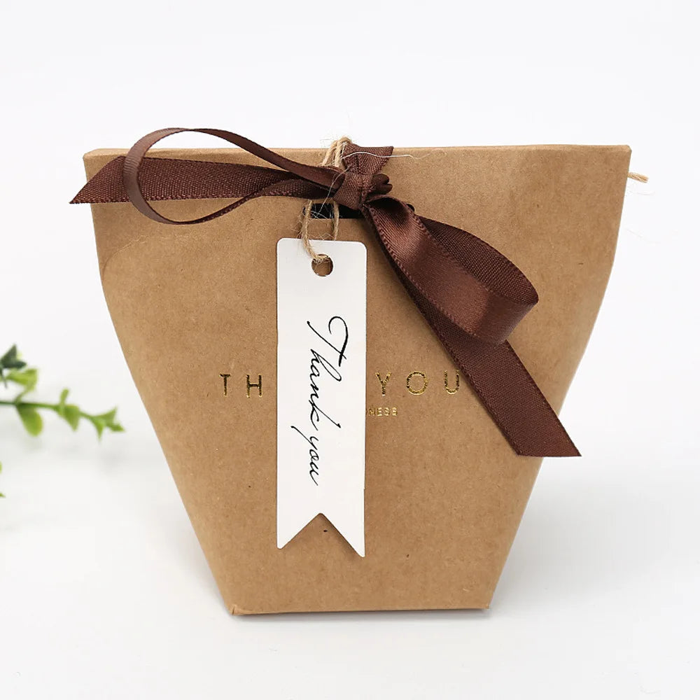 50/100pcs Thank You Paper Card Tags Hang Tag Label Paper Card Gift Wrapping Tags