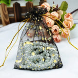 50pcs 10Colors Jewelry Bag Wedding Gift Organza Drawable Jewelry Pouches