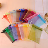 50pcs 10X15cm Organza Bags Jewelry Packaging Wedding Party Drawable Gift Pouches
