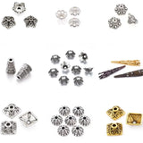 50pcs 10mm Metal Square Bead Caps Jewelry Making DIY Charms Necklace Bracelet