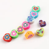 50pcs 10mm Mix Clay Beads Heart Star Fruit, DIY Jewelry Making Kid Gift