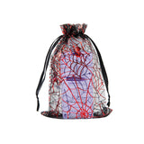 50pcs 10x15cm Organza Halloween Gift Bag With Drawstring Christmas Gift Bag