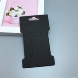 50pcs Hair Clip Display Card for Jewelry Label Packaging Stand Accessories