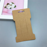 50pcs Hair Clip Display Card for Jewelry Label Packaging Stand Accessories
