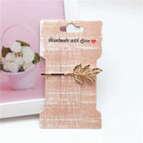 50pcs 11.5x6.6cm Paper Love Hairpin Jewelry Packaging Single Clip Card