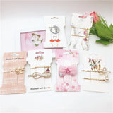 50pcs 11.5x6.6cm Paper Love Hairpin Jewelry Packaging Single Clip Card