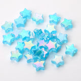 50pcs 11mm AB Transparent Star Acrylic Beads for Jewelry Making