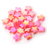 50pcs 11mm AB Transparent Star Acrylic Beads for Jewelry Making