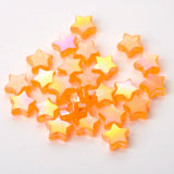 50pcs 11mm AB Transparent Star Acrylic Beads for Jewelry Making