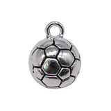 50pcs 3D Soccer Ball Charms for Jewelry Making - Football/Soccer Charms
