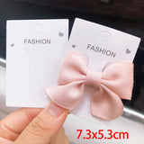 50pcs Hairclips Display Paper Cards Heart Tag for Hairpin Jewelry Packaging