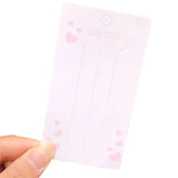 50pcs Hairclips Display Paper Cards Heart Tag for Hairpin Jewelry Packaging
