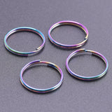 50pcs Stainless Steel Jump Rings Rainbow Charms Jewelry Making Accessory