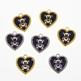 50pcs Love Bear Enamel Charms for DIY Necklaces and Bracelets