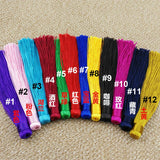 50pcs Multicolor Long Silk Tassels for Jewelry Making DIY