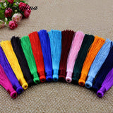 50pcs Multicolor Long Silk Tassels for Jewelry Making DIY