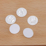 50pcs 12mm Blank Base Bezel Trays for DIY Elastic Band Rope Hairpin Jewelry