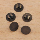 50pcs 12mm Blank Base Bezel Trays for DIY Elastic Band Rope Hairpin Jewelry
