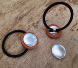 50pcs 12mm Blank Base Bezel Trays for DIY Elastic Band Rope Hairpin Jewelry