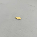 50pcs 12x5mm Mini Oval Metal Plates Engraved Stainless Steel Beads