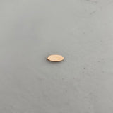 50pcs 12x5mm Mini Oval Metal Plates Engraved Stainless Steel Beads