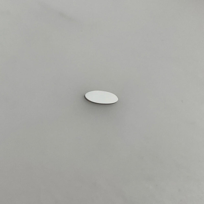 50pcs 12x5mm Mini Oval Metal Plates Engraved Stainless Steel Beads