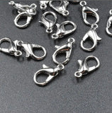 50pcs Lobster Clasp Hooks For Necklace Finding Metal Alloy End Clasps