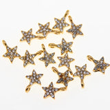 50pcs 13*9mm Star Necklace Pendant DIY Jewelry Accessories