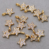 50pcs 13*9mm Star Necklace Pendant DIY Jewelry Accessories