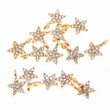 50pcs 13*9mm Star Necklace Pendant DIY Jewelry Accessories