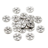50pcs 13mm Alloy Flat Round Bead Spacer Beads for DIY Jewelry Making