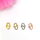 50pcs 14K S-Buckle for Jewelry Bracelet Necklace