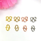 50pcs 14K S-Buckle for Jewelry Bracelet Necklace