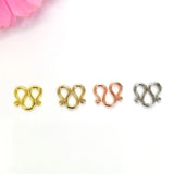 50pcs 14K S-Buckle for Jewelry Bracelet Necklace
