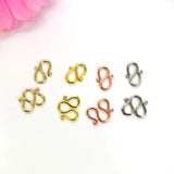 50pcs 14K S-Buckle for Jewelry Bracelet Necklace