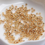 50pcs 14K Plated Ball Plunger Stopper Spacer Beads DIY Bracelet Making