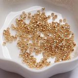 50pcs 14K Plated Ball Plunger Stopper Spacer Beads DIY Bracelet Making