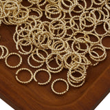 50pcs 14k Filled Twisted Jump Rings for Jewelry Making