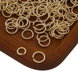 50pcs 14k Filled Twisted Jump Rings for Jewelry Making